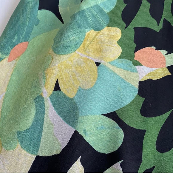 Donna Morgan Midi Maxi Sheer Floral Print Dress - Picture 4 of 9